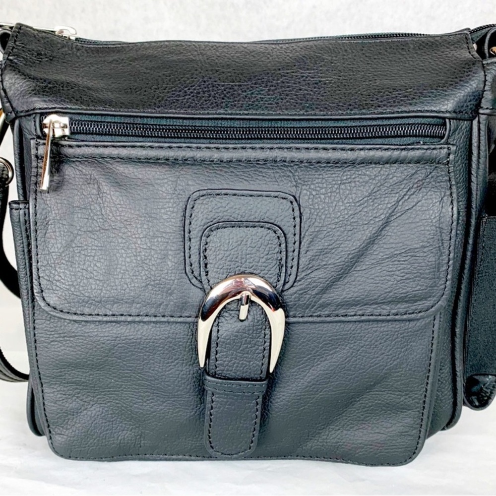 Roma Concealed Weapon Leather Crossbody Bag